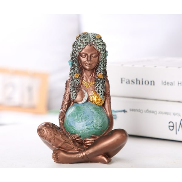 Mor Jord Statue Resin Håndverk Ornament Mor Jord A