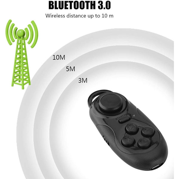 Mini bærbar multifunktionel trådløs Bluetooth 3.0 Gamepad Se