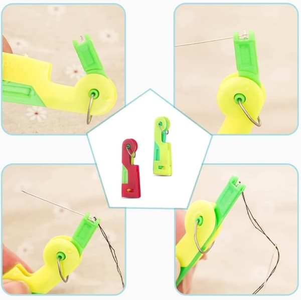 2 stk nåletreder, plast DIY treader, plast nål treader