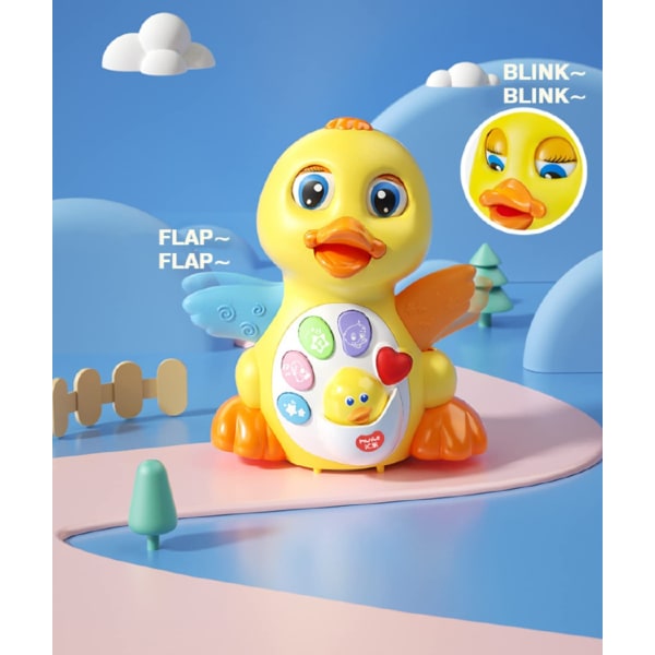 Musical Dancing Duck Toys i 18 månader, Crawling Toys for Gir