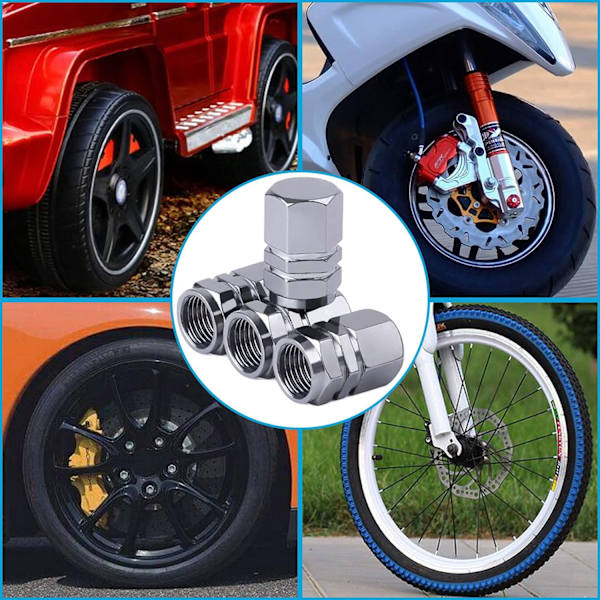 8 kpl alumiiniset rengasventtiilin korkit metalliset auton pölykapselit autoon