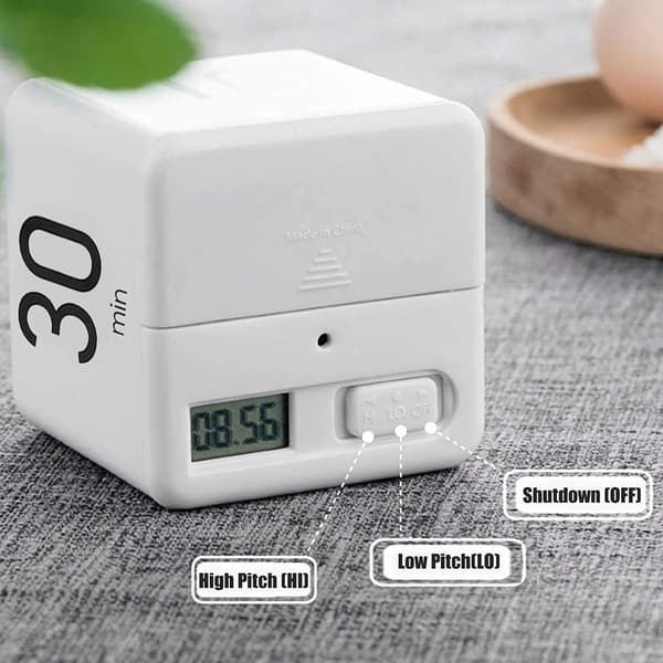 Køkken Timer (Hvid 15-20-30-60 Minutter), Terning Timer Stopur a