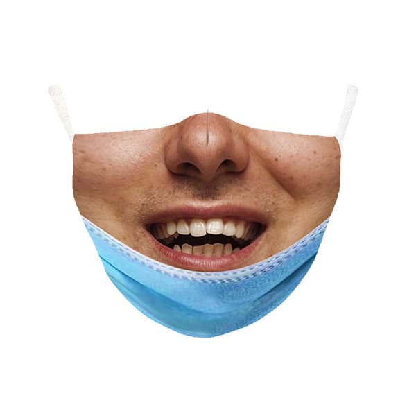 8 stk. kunstige 3D-masker åndbare støvtætte vaskbare