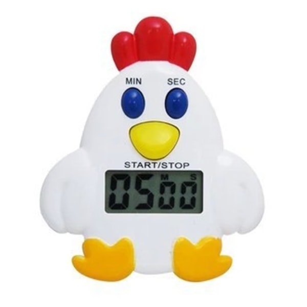 Køkken Timer (6,5*5,5 cm), LCD Digital Timer, Nedtællingstimer i