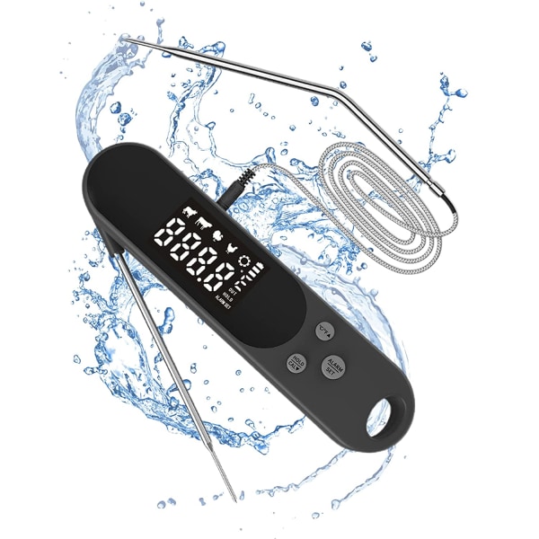 Kötttermometer 2 i 1 Digital Instant Read Vattentät Kött