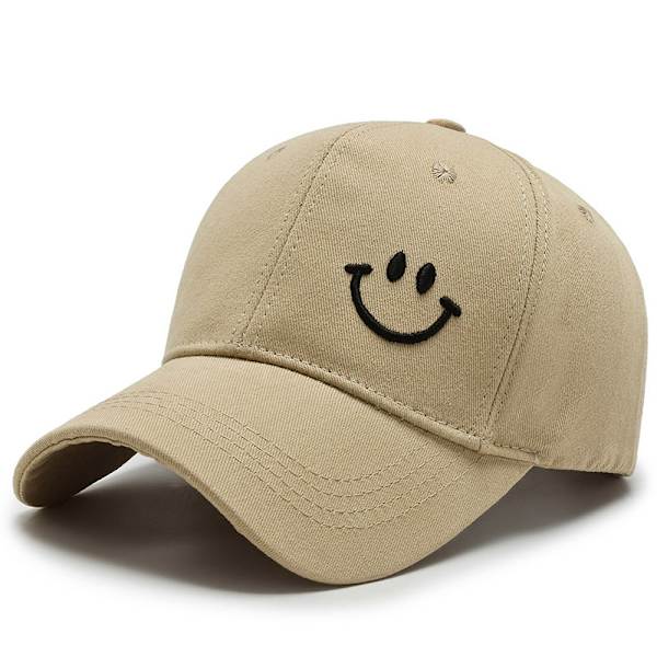 Basebollkeps, Anti-sol basebollkeps i bomull, Män Kvinnor Dam Sommar Unisex Justerbar Khaki