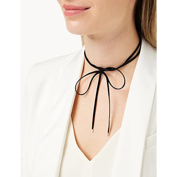 15 stk. Kvinders sorte choker-ring, pigers elastiske, strækbare, lige