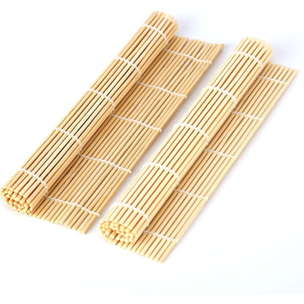9 x 9,5 tum Naturlig Bambu Sushimatta Sushitillverkningsverktyg Sushi Ro
