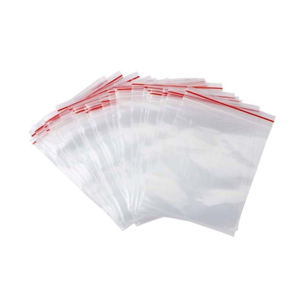 100 st i förpackning - 6x8 cm Ziplock-påse/Ziplock-påse/Transparent Z