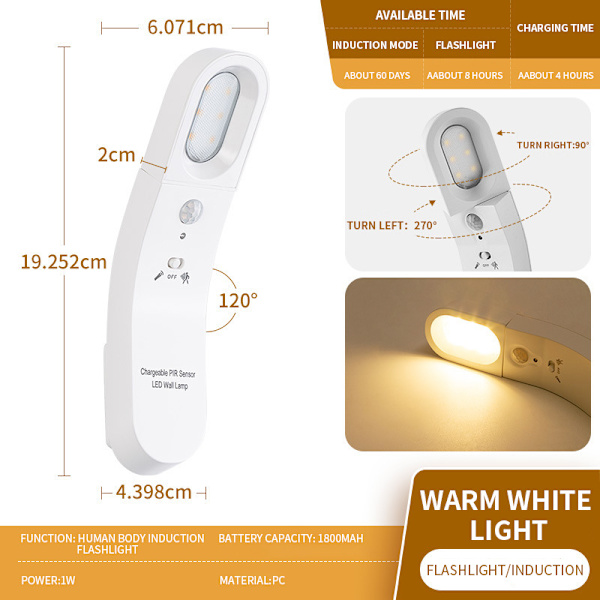 Human Body Sensor Light Led Energisparende Nattlys Korridor A