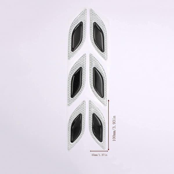 Bil Dekoration Stickers Sikkerhed Advarsel Reflekterende Stickers - Cus