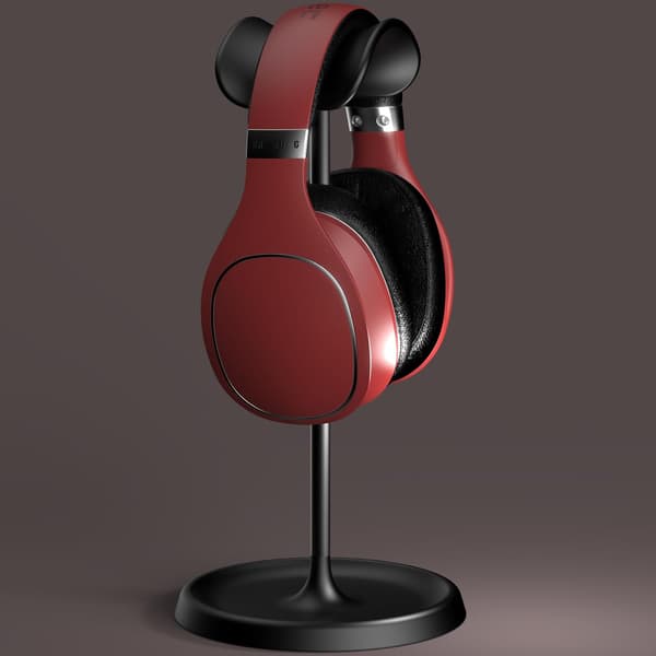 Hovedtelefonstativ, skrivebordsholder til headset (sort)