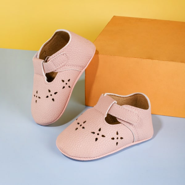 Baby Girls Sneakers PU Läder Anti-Slip Summer Infant Prewalker