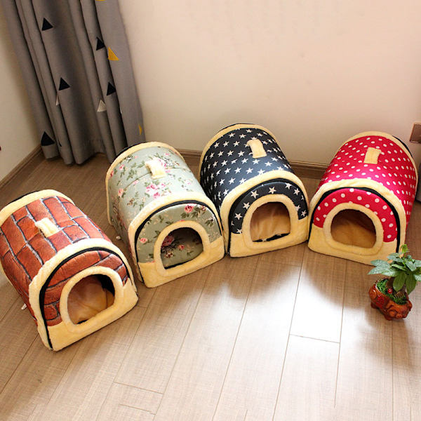 2 in 1 Lemmikki Kennel ja Talo, Konepestävä, Liukumaton, Taitettava
