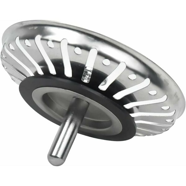 køkkenvaskprop, rustfrit stål køkkenvaskfilter, rustfrit stål kurvprop, vaskfilter til køkkenvaskafløb (diameter: 84mm)