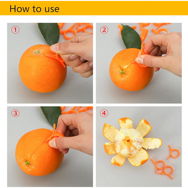 Pieces Citrus Zester Peeler, Orange Peeler Citrus Remover Plastic Slicer Easy Fruit Cutter