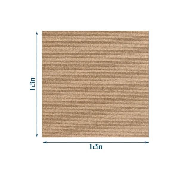 Teppefliser 30 x 30 cm Selvklebende Teppefliser Sklisikre Gjenbrukbare Teppeflater (10 stk) Khaki
