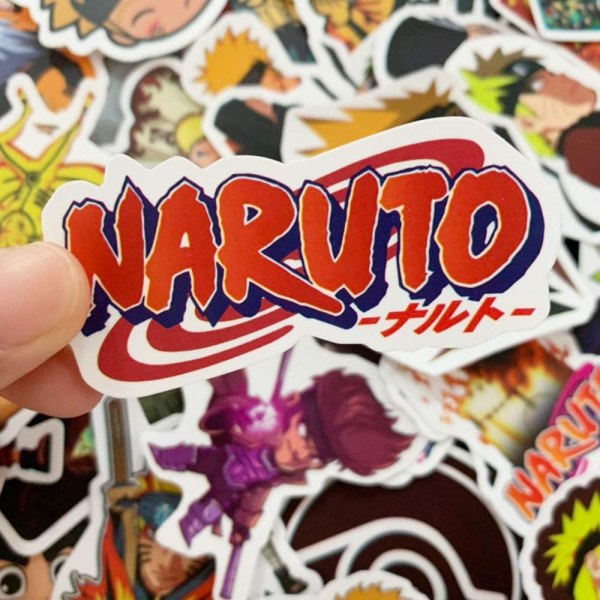 100 kpl Naruto kannettavan tietokoneen tarrat Anime vedenpitävät tarrat Skatille