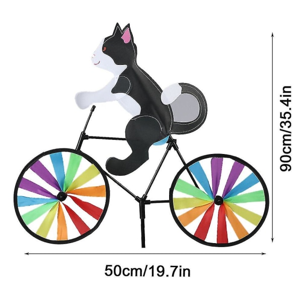 Have Wind Spinner Kat Hundecykel Rainbow Windwheel Windmill Outdo