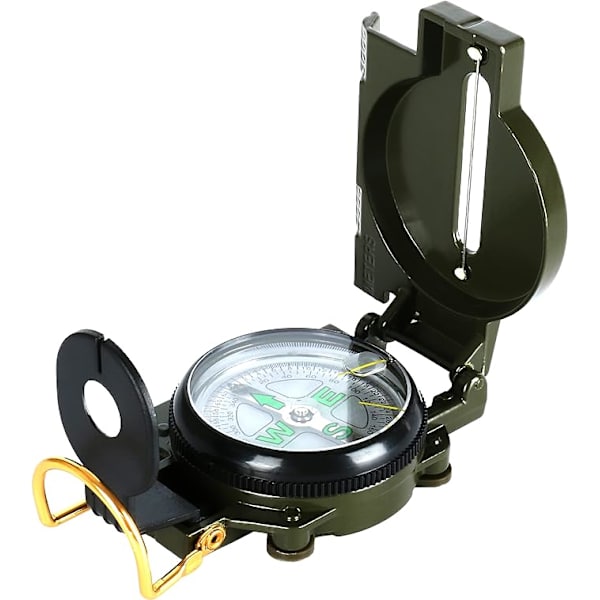 1 stk. Professionel militærkompas til navigation, camping, vandring