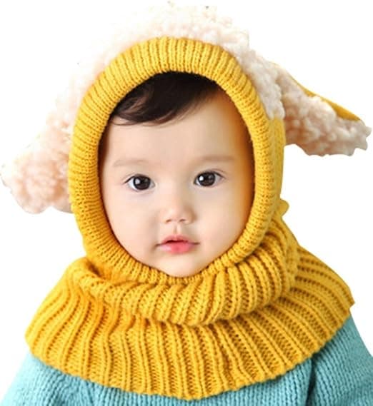 Koreansk vintervalpsformad en bit ull babycape varm sjal Ba