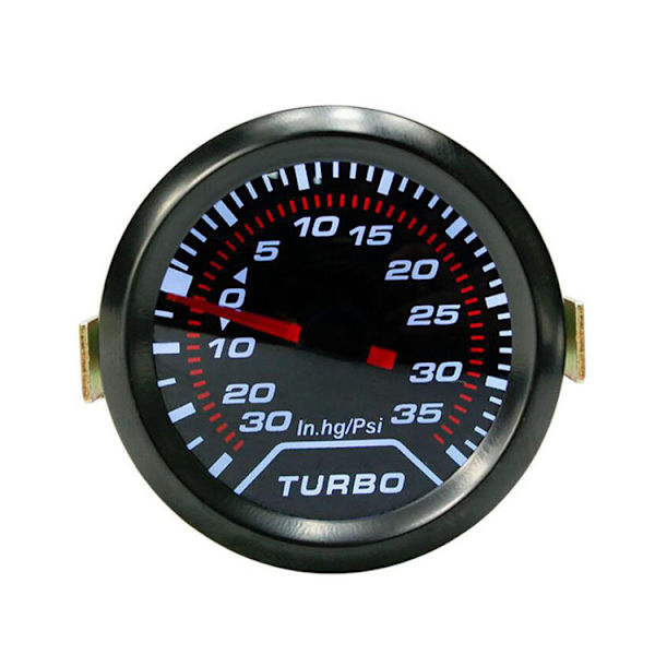 LED Brændstofmåler, 52mm - 12V DC, Universal Bil Brændstofniveau Måler med Brændstofsensor - LED Display, til Bil og Motorcykel, Sort