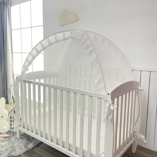 Baby sikkerhed -Pop up tremmeseng telt- Premium babyseng baldakin net