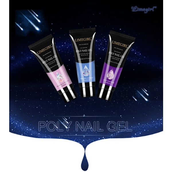 Poly Gel Kit för Naglar, Poly Gel Set Samling 2