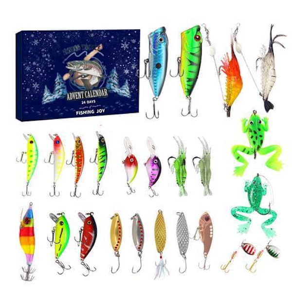 Män Fiskekalender Med Deluxe Predator Angler Adventskalender