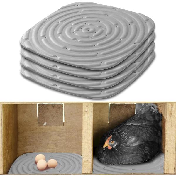 1 Pack Mjuka Nesting Pads för Hönshus, Tvättsbara Hönsboet Mattor Svamp Höns Nesting Box Pads, Återanvändbara Nesting Mattor Hönshus Box Tillbehör orange