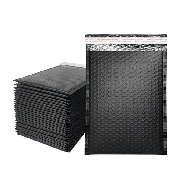 100/50 st Fraktbubbelkuvert - Mjukt vadderade kuvert för förpackning Black 50pcs 18-23cm