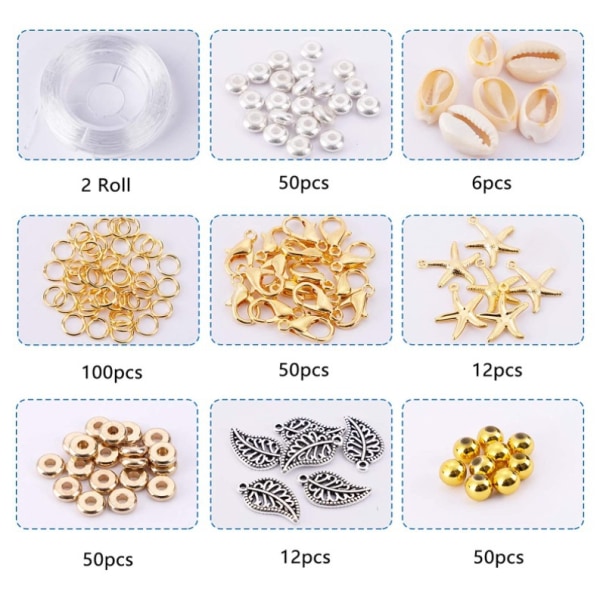 Barnpusselgåvor - 7300 st Clay Beads Armbandstillverkningssats, platt pol