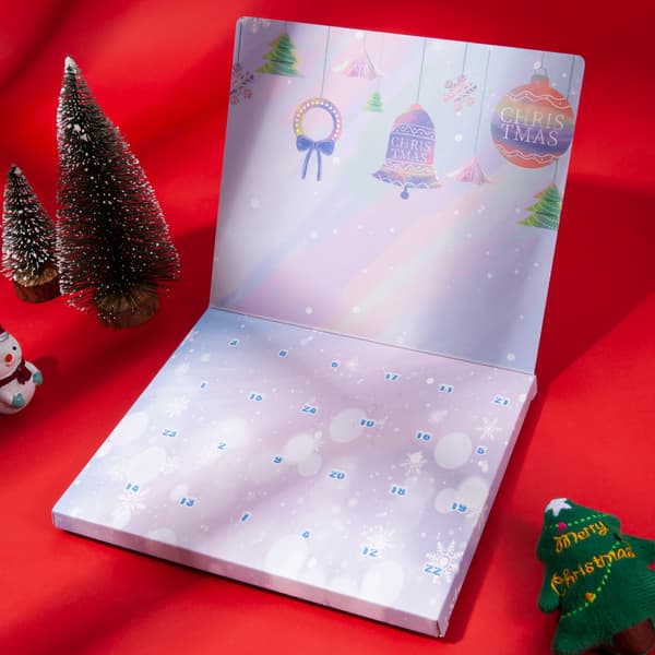 Jul Adventskalender - 24-dagars DIY Pärlarmband Överraskningspresent Set