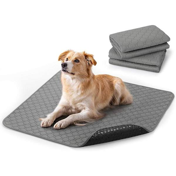 Set med 2 valpträningspads 100x70cm, absorberande tvättbar hundmatta