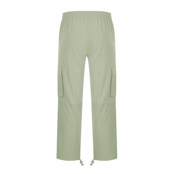 Herr Solid Casual Flera Fickor Utomhus Rak Typ Fitness M Green