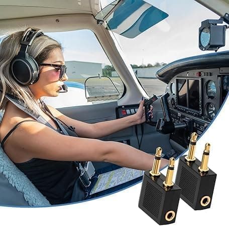 4-pack flygplansadaptrar för hörlurar
