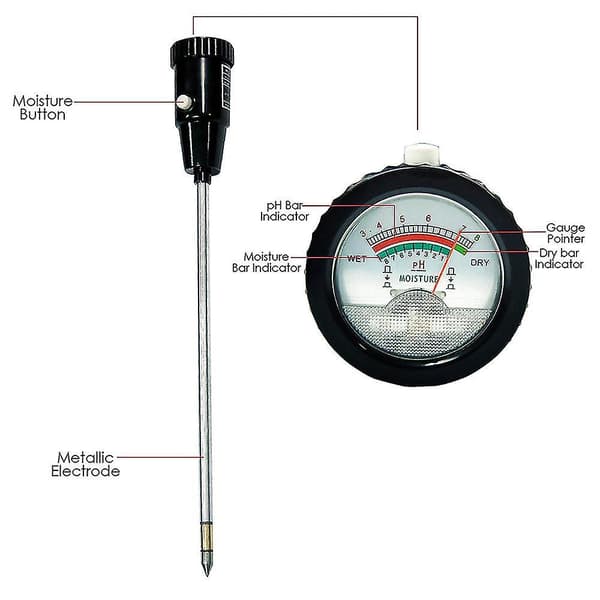 Högprecisionsinstrument för jordens pH-värde, pH-mätare, hygrometer, pH-mätare