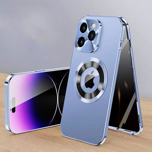 360 Graders Dubbelsidigt Helkroppsskal för Iphone 15/15 Pro/15 Plus/15pro Max iPhone 15Pro Max blue