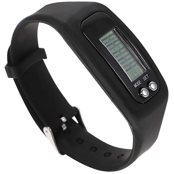 Stegräknarklocka Multifunktionell Stegräknare Klocka Silikon Armbandsstegräknare