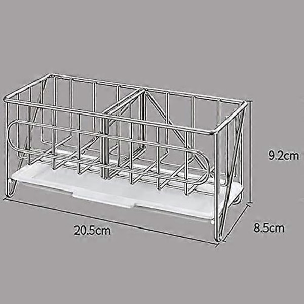 Diskho Svamphållare Organizer, Diskho Förvaring, Silver