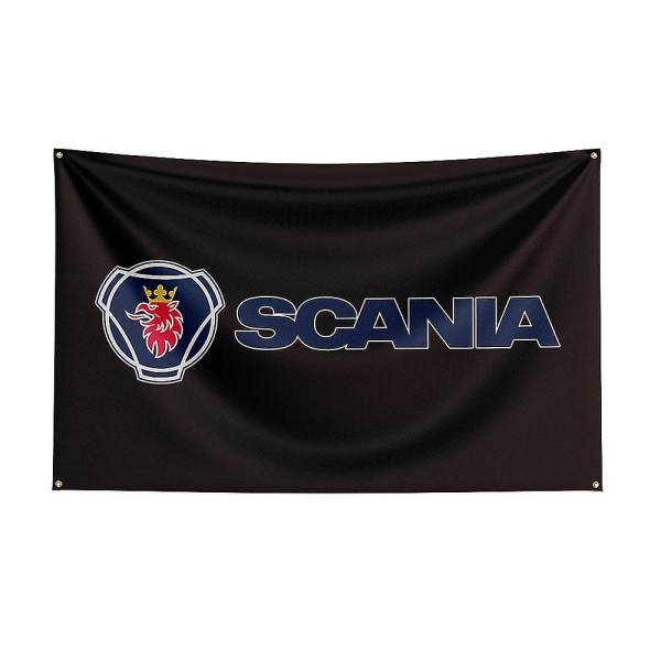 Tib 3x5ft Scania Racingbil Flagga för Dekoration A 60 x 90cm