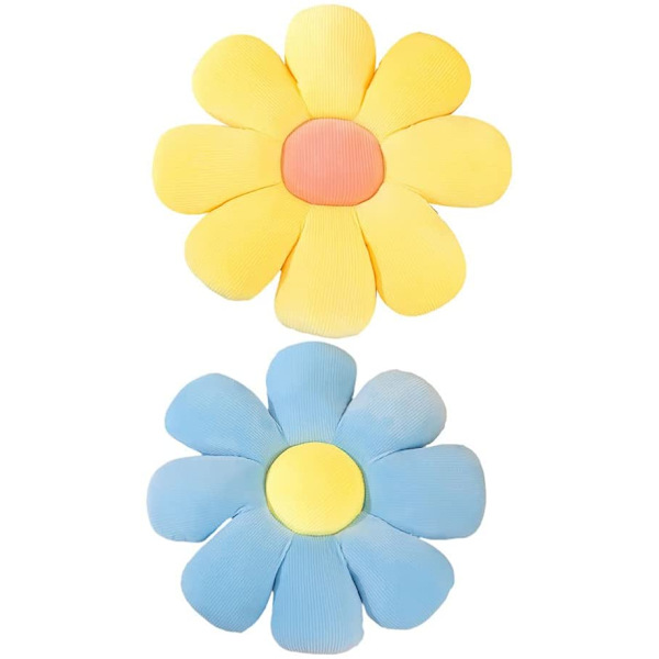 2 st Blomformade Kuddar Söta Sittdynor Kastkuddar Bil