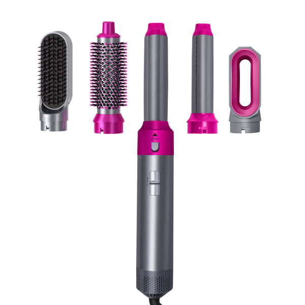 (Hair Styler Set) 5-i-1 Hot Air Brush Hårrullar Set Grayish purple UK