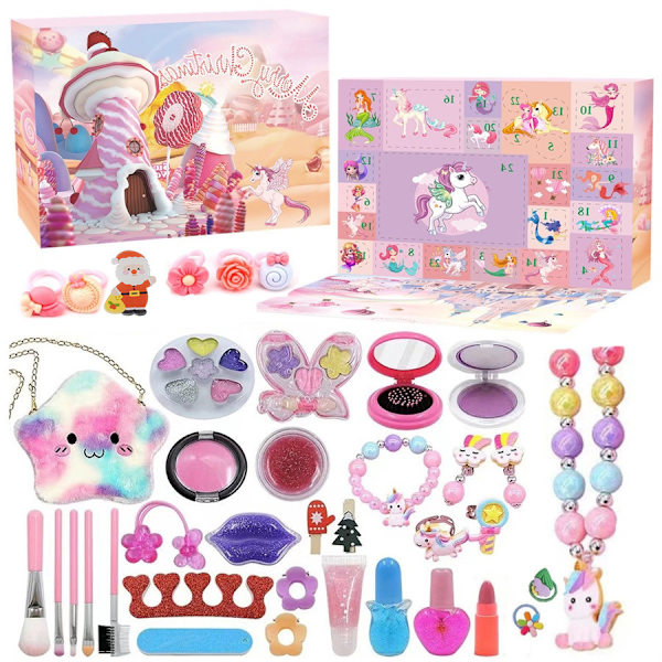 1st, Juldekoration Is Och Snö Enhörningsprydnader Is Och Snö Purple blind box