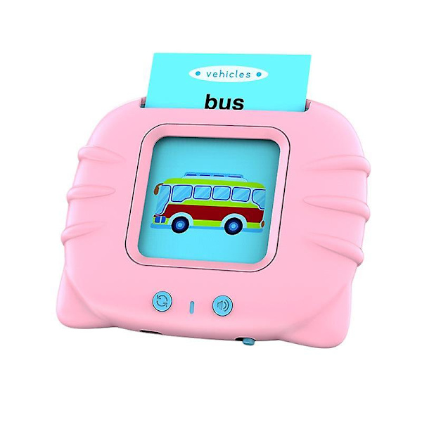 Pratande Flashkort för Småbarn 1 2 3 4 5, Talterapi Leksaker PINK