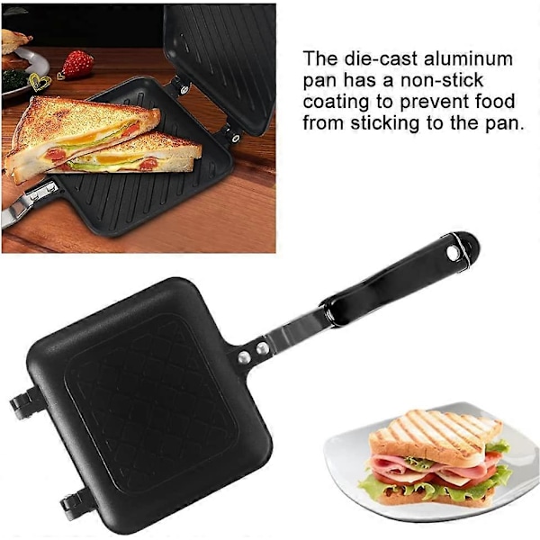 Grillad Smörgås Panini Maker Mini Våffeljärn Panini