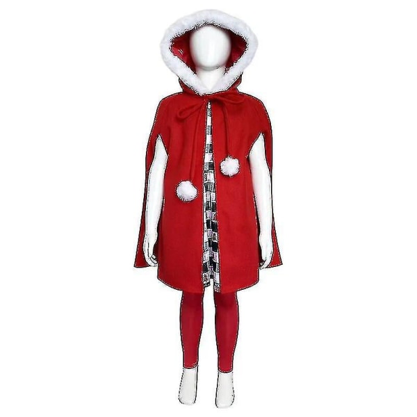 Flickor Cindy Lou Who Cosplay Kvinnor Jultomten Kostym Fancy Dress_SJJYV Girl Cape XS