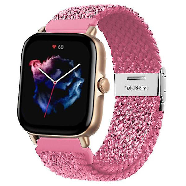 Armband för Amazfit Gts/2/2e/3/gts2 Mini/gtr/3/3pro/gtr2/47mm/stratos/u 2 Pink Punch 22mm watch band