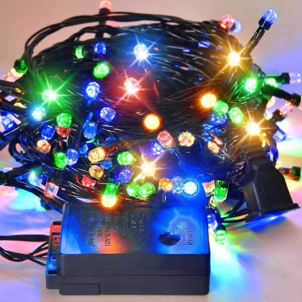 ULG 100 LED julbelysning, 33FT Multicolor Mini String Lights för X Multicolor 200 LED