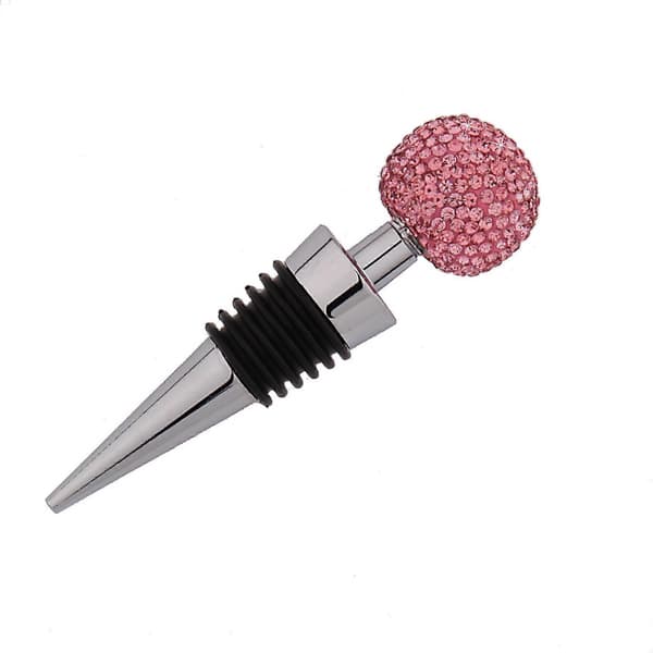 2-pack Bling Dekor Kristall Diamant Vinkork (Vit, Rosa)